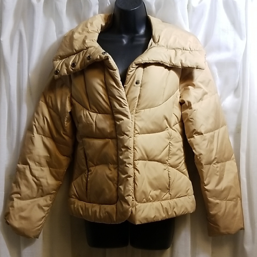 Code Bleu Women's Camel Beige Puffer Jacket